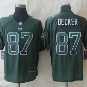 2014 New Nike New York Jets 87 Decker Drift Fashion Green Elite Jerseys