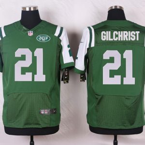 Nike New York Jets #21 Gilchrist Green Elite Jersey