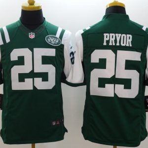 Nike New York Jets #25 Pryor Green Limited Jerseys
