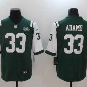 NFL New York Jets #33 Adams Green Vapor Limited Jersey