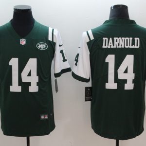 NFL New York Jets 14 Darnold Green Vapor Limited Jersey