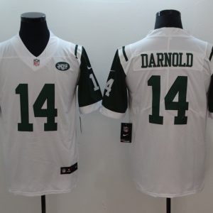 NFL New York Jets 14 Darnold White Vapor Limited Jersey