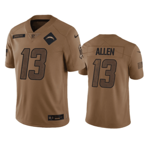 Men's Los Angeles Chargers #13 Keenan Allen 2023 Brown Salute To Service Limited Jersey