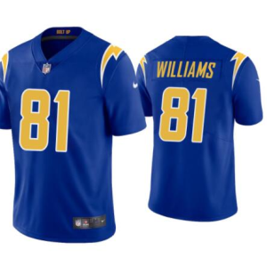 Men's Los Angeles Chargers #81 Mike Williams Royal Vapor Untouchable Limited Jersey