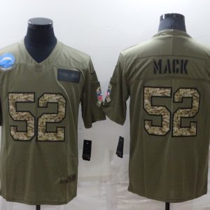 Men's Los Angeles Chargers #52 Khalil Mack Camo Salute To Service Limited Jersey