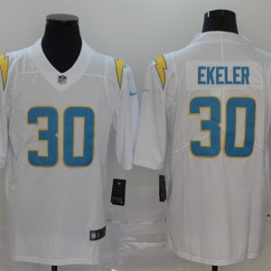 Men's Los Angeles Chargers #30 Austin Ekeler 2020 White Vapor Untouchable Limited Jersey