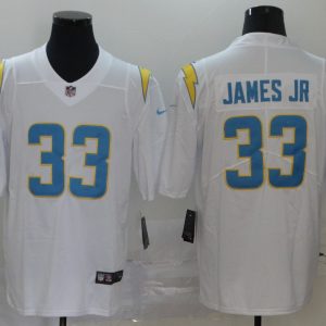 Men's Los Angeles Chargers #33 Derwin James 2020 White Vapor Untouchable Limited Jersey