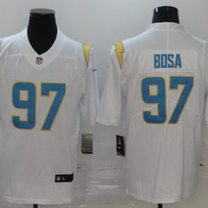 Men's Los Angeles Chargers #97 Bosa 2020 White Vapor Untouchable Limited Jersey