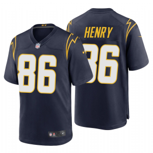 Men's Los Angeles Chargers #86 Henry Navy Blue 2020 NFL Draft Alternate Game Jersey