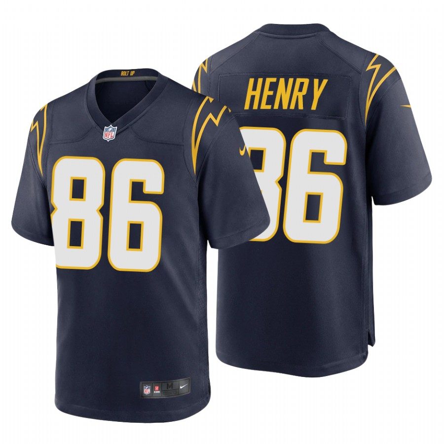 Men's Los Angeles Chargers #86 Henry Navy Blue 2020 NFL Draft Alternate Game Jersey