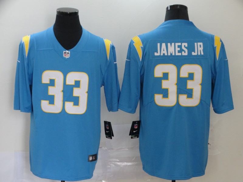 Men's Los Angeles Chargers #33 Derwin James 2020 Blue Vapor Untouchable Limited Jersey