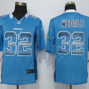 2015 New Nike San Diego Charger 32 Weddle Blue Strobe Limited Jersey
