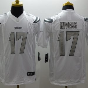 Nike San Diego Chargers #17 Rivers Platinum Limited Jersey