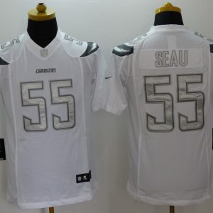 Nike San Diego Chargers #55 Seau Platinum Limited Jersey