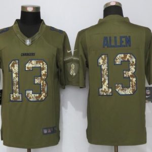 New Nike San Diego Chargers 13 Allen Green Salute To Service Limited Jersey