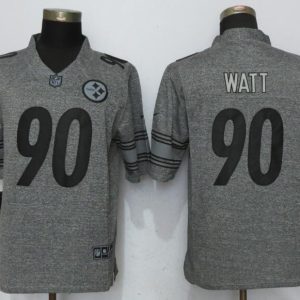 New Pittsburgh Steelers 90 Watt Gray Mens Stitched Gridiron Gray Limited Jersey