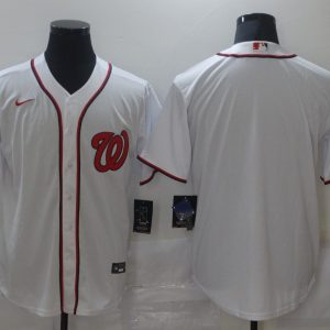MLB Washington Nationals Blank White Game Nike Jersey