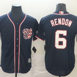 MLB Men's Washington Nationals #6 Anthony Rendon Navy Blue Game Jersey