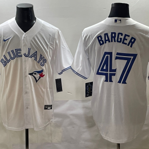 MLB Toronto Blue Jays #47 Barger White Game Nike Jersey