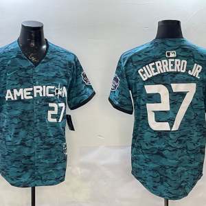 Men's Toronto Blue Jays #27 Vladimir Guerrero Jr. Teal 2023 All-star Cool Base Stitched