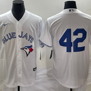 MLB Toronto Blue Jays #42 Jackie Robinson White Game Nike Jersey