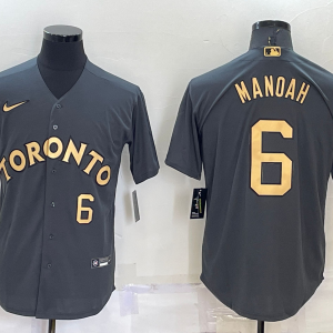 MLB Toronto Blue Jays #6 Manoah Charcoal 2022 All-Star Jersey