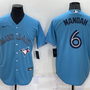 MLB Toronto Blue Jays #6 Manoah Blue Game Jersey