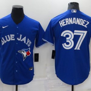 MLB Toronto Blue Jays #37 Hernandez Blue Game Nike Jersey