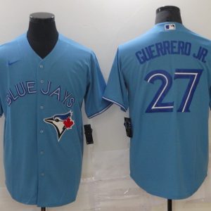 MLB Toronto Blue Jays #27 Guerrero Jr. Blue Game Jersey