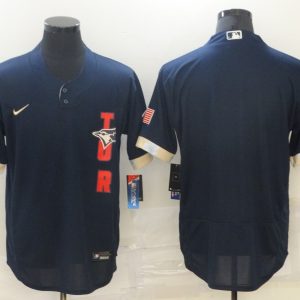 MLB Toronto Blue Jays Blank 2021 Navy All-Star Flex Base Elite Jersey