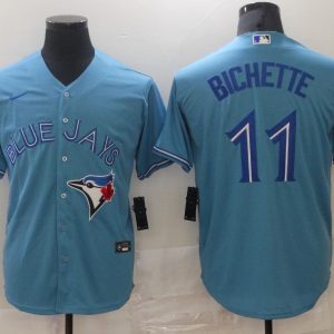 MLB Toronto Blue Jays #11 Bichette Light Blue Game Nike Jersey