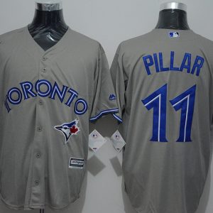Majestic MLB Toronto Blue Jays #11 Pillar Grey Jersey