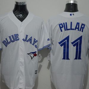 Majestic MLB Toronto Blue Jays #11 Pillar White Jersey