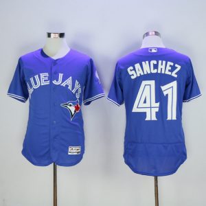 MLB Toronto Blue Jays #41 Sanchez Blue Jersey