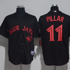 MLB Toronto Blue Jays #11 Pillar Black Grey Shorts Jersey