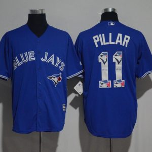 MLB Toronto Blue Jays #11 Pillar Printing Stitched Number New Jersey