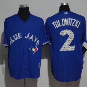 MLB Toronto Blue Jays #2 Tulowitzki Spring Trainging Jersey