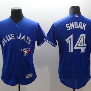 MLB Toronto Blue Jays #14 Smoak Blue Jersey