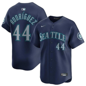 Men's Seattle Mariners #44 Julio Rodr??guez Navy Stitched Baseball Jersey
