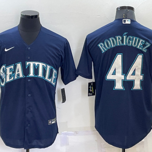 MLB Seattle Mariners #44 Julio Rodr??guez Navy Game Nike Jersey