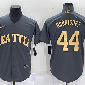 MLB Seattle Mariners #44 Julio Rodr??guez Charcoal 2022 All-Star Jersey