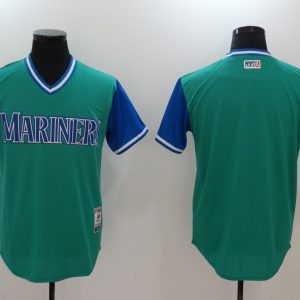 MLB Seattle Mariners Blank All Rise Green Pullover New Jersey