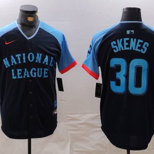 Men's Pittsburgh Pirates #30 Paul Skenes 2024 All-Star Stitched Jersey