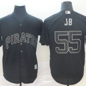 MLB Pirates #55 JB Black 2019 Players Weekend Player Men Jersey