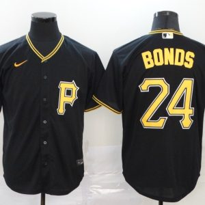 MLB Pittsburgh Pirates #24 Bonds Black Game Nike Jersey