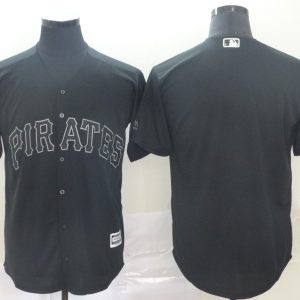 MLB Pirates Blank Black 2019 Players Weekend Player Men Jersey