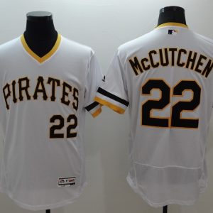 Majestic MLB Pittsburgh Pirates #22 McCutchen Elite White Pullover Jersey