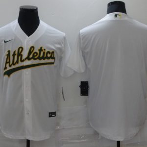 MLB Oakland Athletics White Game Blank Nike Jersey