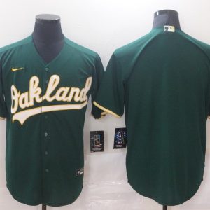 MLB Oakland Athletics Green Game Blank Nike Jersey