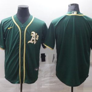 MLB Oakland Athletics Green Game Blank Nike Jersey